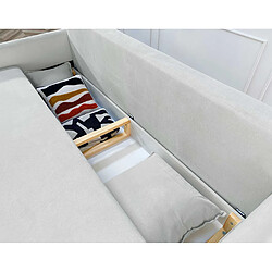 Avis Lisa Design Apia - canapé 3 places - convertible avec coffre - en velours