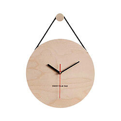 Horloge Murale à Suspendre En Bois 12 "Face En Bois Pour Le Salon Style 4