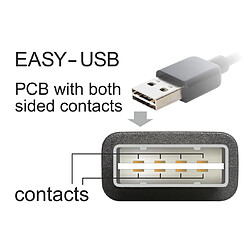 DeLOCK 1m USB 2.0 A - B m/m câble USB USB A USB B Noir