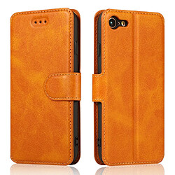 Etui en PU + TPU avec support orange pour votre Apple iPhone SE (2nd Generation)/8/7