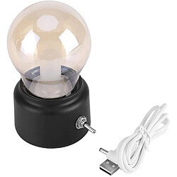 Universal Créatif rétro lumineux USB rechargeable LED lampe de bureau économie d'énergie lampe décorative table de chevet lampe (É » ²)