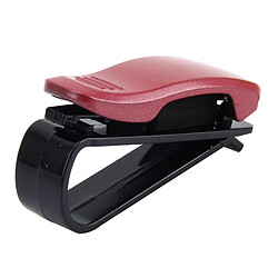 Avis Wewoo Voiture multifonctionnel Sunglass Clip / rouge Paper Business Clip de carte foncé