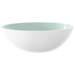 vidaXL Lavabo Verre 50x37x14 cm Blanc