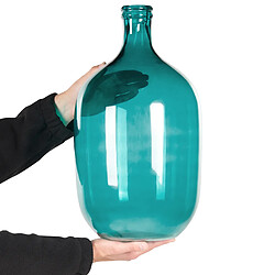 Acheter Beliani Vase décoratif SAMOSA fait à la main Verre 48 cm Turquoise