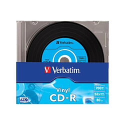 CD vierge VERBATIM CD-R Data Vinyl 700MB 10PK Slim 52x