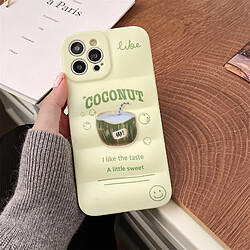 GUPBOO Étui pour iPhone11ProMax Boisson d'été à la noix de coco étui de téléphone portable créatif en silicone