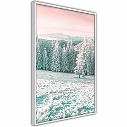 Paris Prix Affiche Murale Encadrée Frosty Landscape 20 x 30 cm Blanc