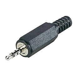 Jack 2.5 mm Fiche mâle droite BKL Electronic 1107020 Nombre de pôles: 4 stéréo noir 1 pc(s)