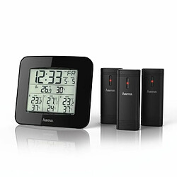 Hama 186311 Wetterstation EWS-Trio mit drei Sensoren schwarz pas cher