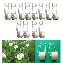 Ensemble De 12 Pinces De Support De Crochets De Tomates Pour Planter Des Tomates Fruitières Avec Corde De 15 M pas cher