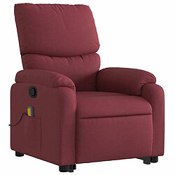 Avis Maison Chic Fauteuil Relax pour salon, Fauteuil inclinable de massage Rouge bordeaux Tissu -GKD60723