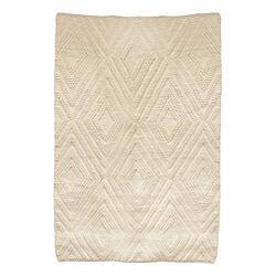 The Home Deco Factory Tapis design ethnique Home - L. 120 x l. 170 cm - Blanc