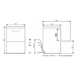 Acheter Lave-vaisselle avec pompe de vidange incorporé - 7,9 kW - panier 500 x 500 mm - Elettrobar