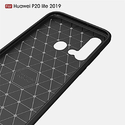 Avis Wewoo Coque TPU en fibre de carbone à texture brossée pour Huawei Nova5i / P20 Lite 2019 Noir