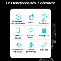 Avis Mini caméra de surveillance 6 LED IR WIFI intelligente, détection de mouvement à partir de 20 mètres + Carte micro SD 128go