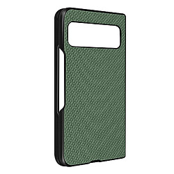 Avizar Coque pour Google Pixel Fold Style carbone Conception 2 parties Vert