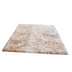 Acheter Tapis de plancher de salon en peluche douce chambre à coucher à côté de la carpette légère chameau