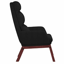 Acheter Maison Chic Chaise de relaxation | Fauteuil relax Noir Tissu -GKD65843