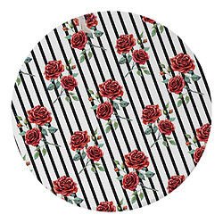 Stretch Round Table à manger Couverture de dessus Nappe Imperméable Rose Fleur pas cher