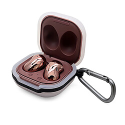 Coque en silicone avec boucle anti-perte transparent pour votre Samsung Galaxy Buds Live