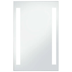 Maison Chic Miroir mural à LED, Miroir murale de salle de Bain 60x100 cm -MN33823