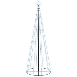 vidaXL Arbre de Noël cône 310 LED Blanc froid 100x300 cm