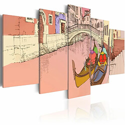 Paris Prix Tableau Imprimé Romantic Gondolas 5 Pieces 100 x 200 cm