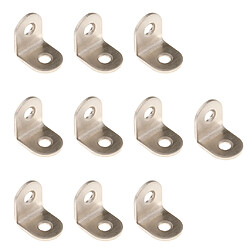 10pcs cornières en acier épaissies avec fixations à angle droit 20x20x16mm