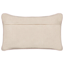 Acheter Beliani Coussin GAZANIA Coton 30 x 50 cm Broderie Beige