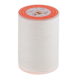 Fil de cire polyester rond de 0.8mm couture couture bricolage artisanat blanc