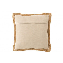 Dansmamaison Coussin Feuille Polyester Beige/Mauve