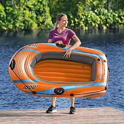 Bateau Gonflable Individuel Bestway Kondor Elite 1000 Raft 162x96x20 cm avec Poignées et Sol Gonflable pas cher