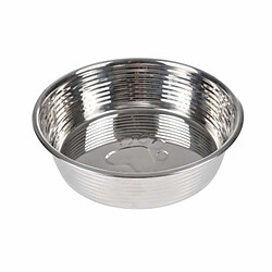 Paris Prix Gamelle pour Chien & Chat Antidérapant 17cm Argent