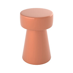 Rendez Vous Deco Table d'appoint Athéna en métal orange D30 cm