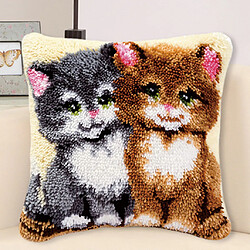 Kits de crochet de verrouillage pour housse de coussin DIY housse de coussin canapé 43x43cm