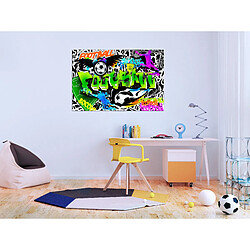 Artgeist Tableau - Football Graffiti (1 Part) Wide [120x80]