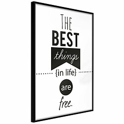 Paris Prix Affiche Murale Encadrée The Best Things 20 x 30 cm Noir