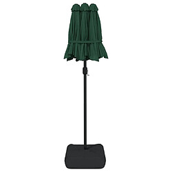 Maison Chic Parasol Jardin | Parasol à double tête vert 316x240 cm - GKD92495 pas cher