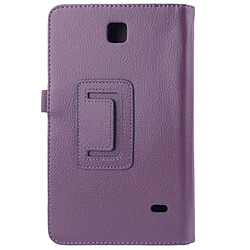 Acheter Wewoo Housse Étui Violet pour Samsung Galaxy Tab 4 8.0 / T330 Litchi Texture Flip en cuir avec support