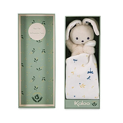 Kaloo Carre douceur doudou lapin blanc delicat