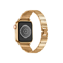 Eko Bracelet pour Apple Watch 38/40/41mm en acier inoxydable Strass Dorée