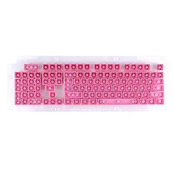 Avis Wewoo Pour clavier mécanique rose 104 touches double coup PBT rétroéclairé Keycaps