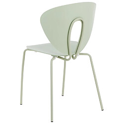 Beliani Chaise de salle à manger Set de 2 Vert clair TRACY pas cher