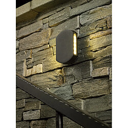 Luminaire Center Applique murale Vulcan gris 2 ampoules pas cher