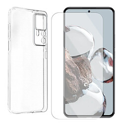 Coque souple silicone de protection transparent + verre trempé pour Xiaomi 12T 5G 6.67" 22071212AG - Visiodirect -