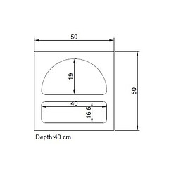 Vente-Unique Table de chevet avec rangements - Blanc - LUELA pas cher