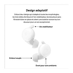 Google Ecouteurs True Wireless Pixel Buds + Micro à Filtrage Spatial Bleu pas cher