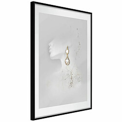 Paris Prix Affiche Murale Encadrée Jewelry is the Best Gift 40 x 60 cm Noir