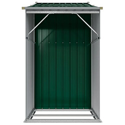 Acheter Helloshop26 Abri de jardin cabane cabanon maison de stockage remise extérieur hangar outils robuste 277 x 93 x 179 cm acier galvanisé vert 02_0022379