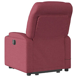 Acheter vidaXL Fauteuil inclinable de massage Rouge bordeaux Tissu